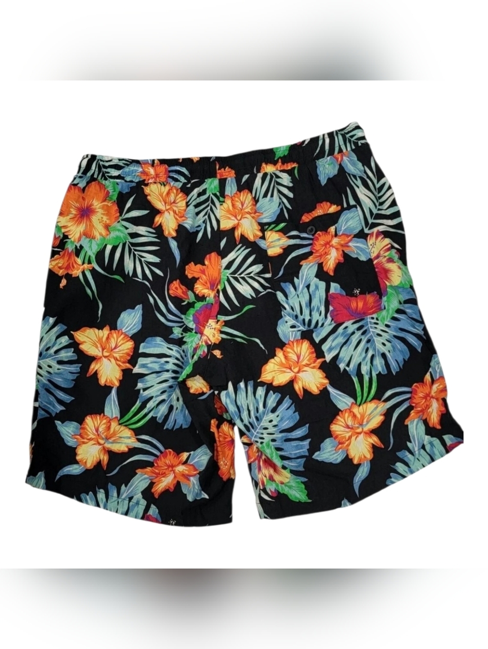 Jogal Men's Floral Hawaiian Shorts Drawstring Flower Size M NWT - Picture 2 of 5